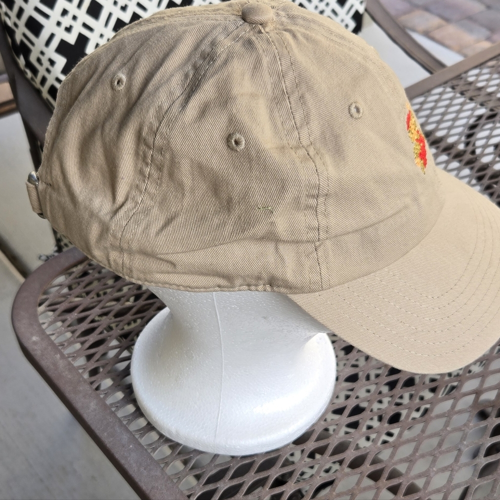 Super Mario Khaki Embroidered Baseball Cap - Tan and Red Accent - Picture 2 of 7